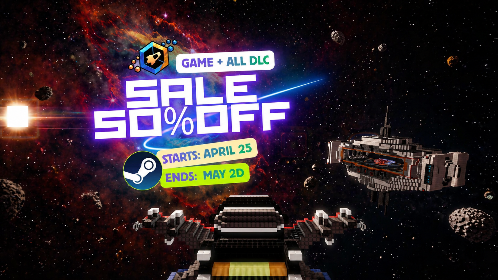 Cubic Odyssey and all DLC with a 50% discount on Steam!